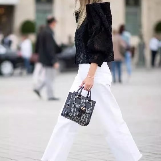 Dior 老花緹花布Mini托特包 可手提可斜背-0