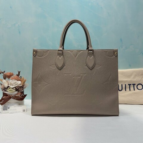 LV OnTheGo MM大象灰手提包