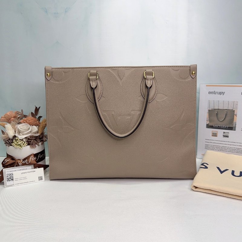 LV OnTheGo MM大象灰手提包-0