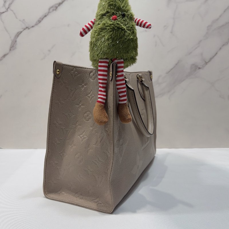 LV OnTheGo MM大象灰皮革托特包-3