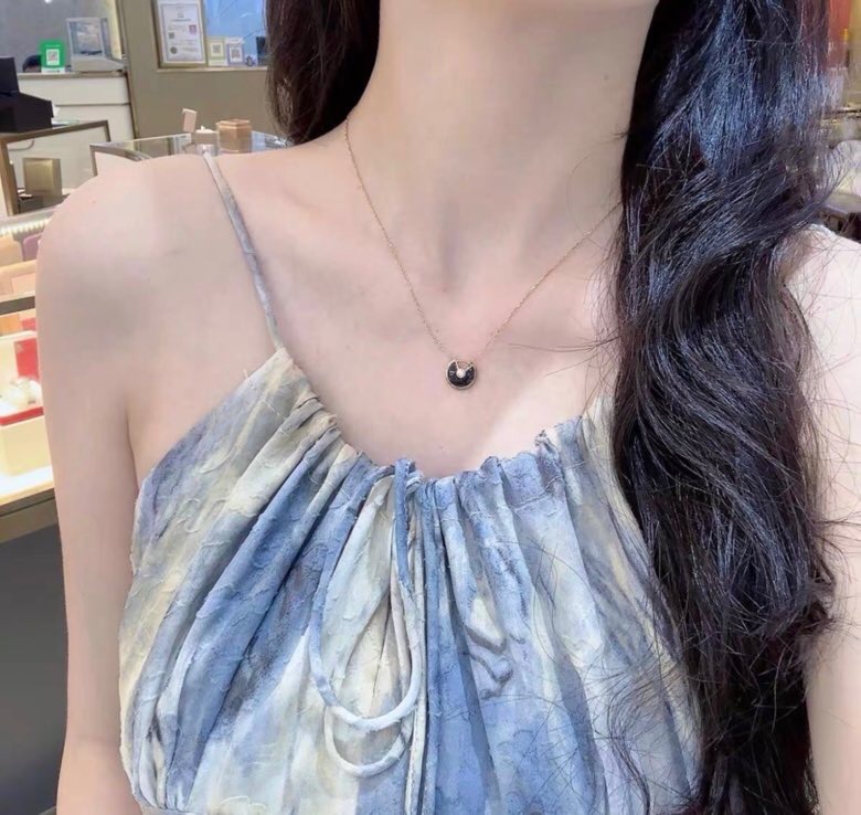 卡地亞/Cartier Amulette de Cartier，護身符項鍊 ，黑瑪瑙 玫瑰金-8