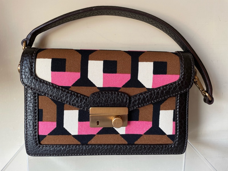 Prada手提晚宴包 可肩背Prada Odette Geometric Print Bag它以幾何圖案設計為特色-2