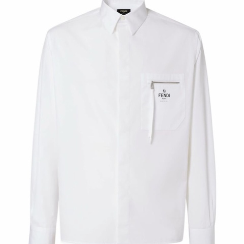 Fendi 男士 ROMA口袋襯衫IT-37 IT-38 IT-39 IT-40 IT-41 IT-42 IT-43 IT-44 IT-45 IT-46 IT-47碼