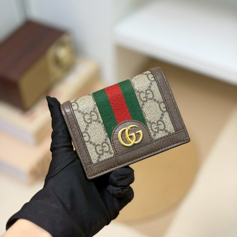 🏷️Gucci 古馳．Ophidia 對開短夾/客人寄賣-0