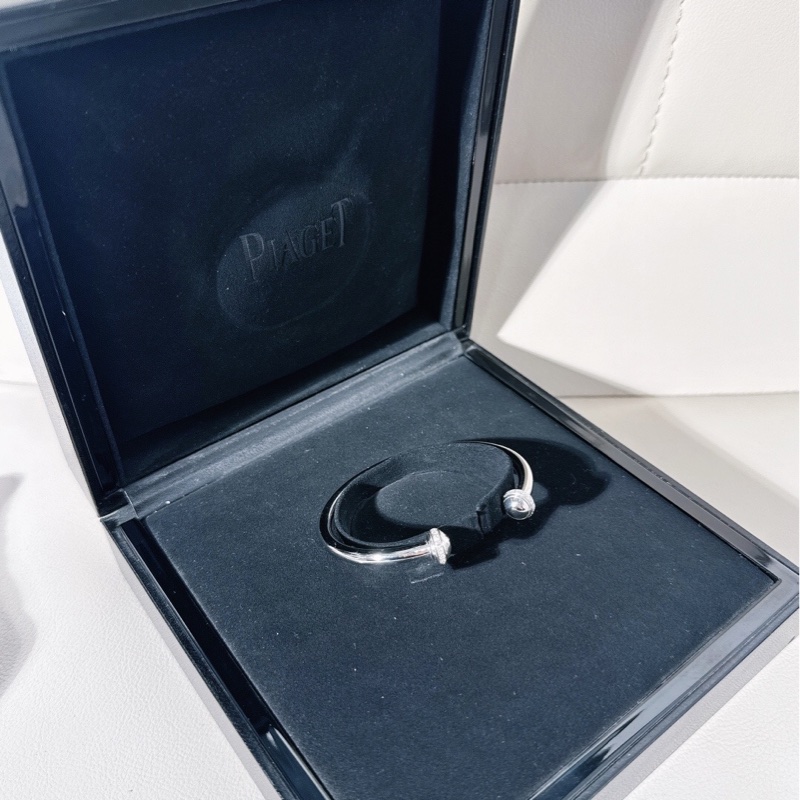 Piaget 伯爵possession時來運轉白金滾珠帶鑽手鐲，16 號，單帶/疊戴：都很美，2022 年購入-2