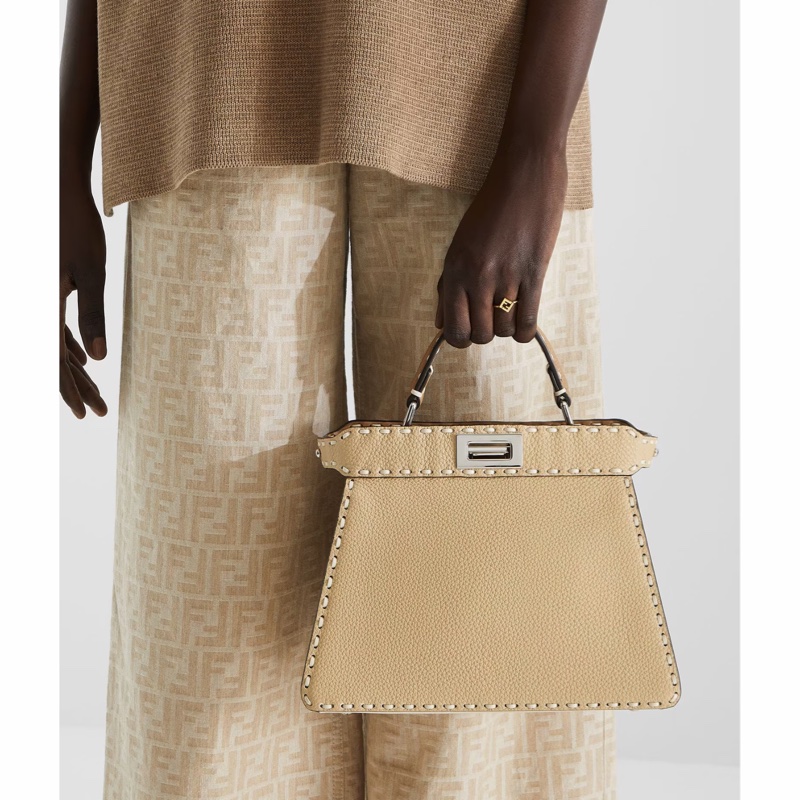 Fendi 女士 Peekaboo ISeeU 小號手提包均碼碼小號、27cm*11cm*21cm-2
