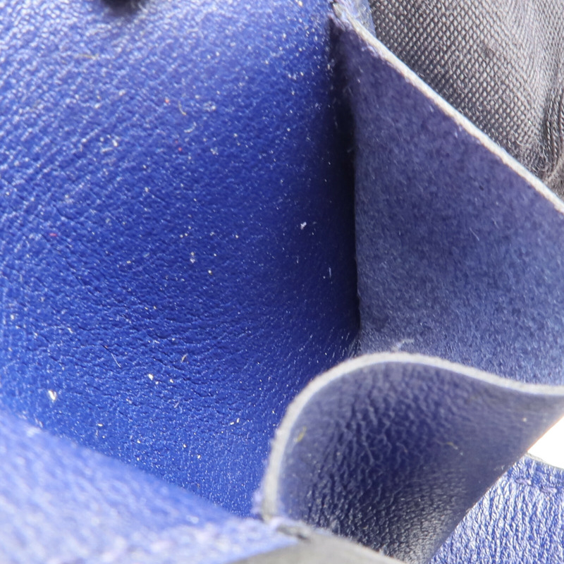 HERMES Clemence皮革Ulysse Nano銀扣掛飾Noir-7