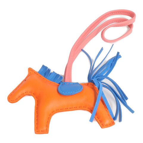 HERMES Milo皮革Rodeo PM掛飾