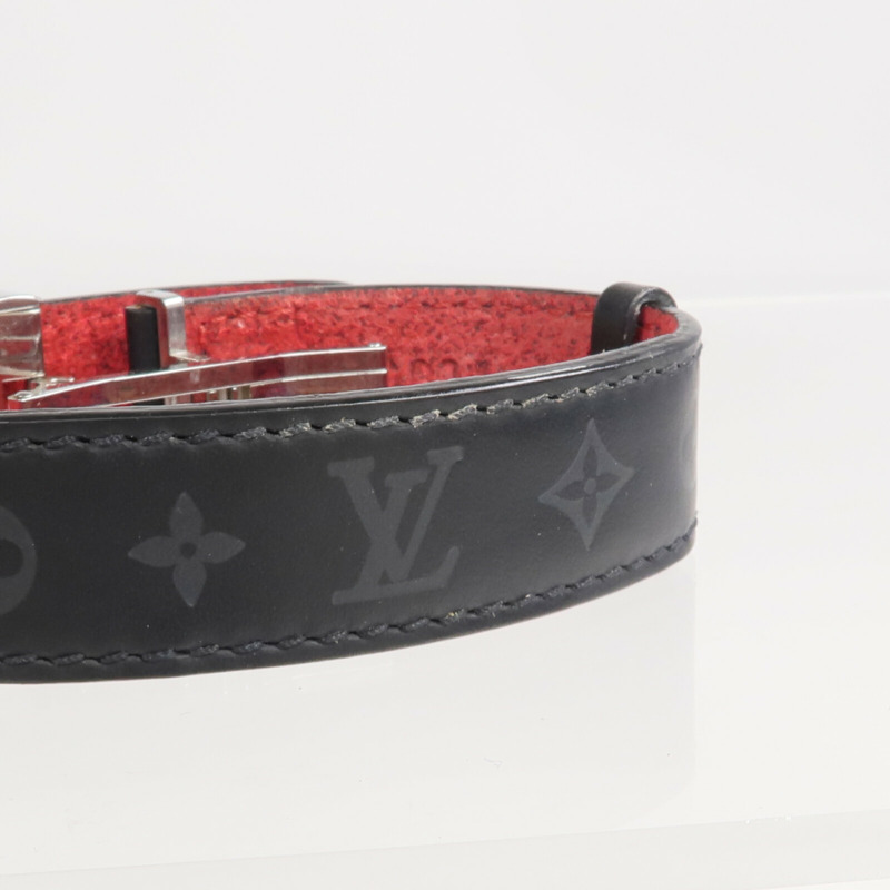 LOUIS VUITTON Monogram Matte Vous Good Luck Bracelet銀扣手帶-10
