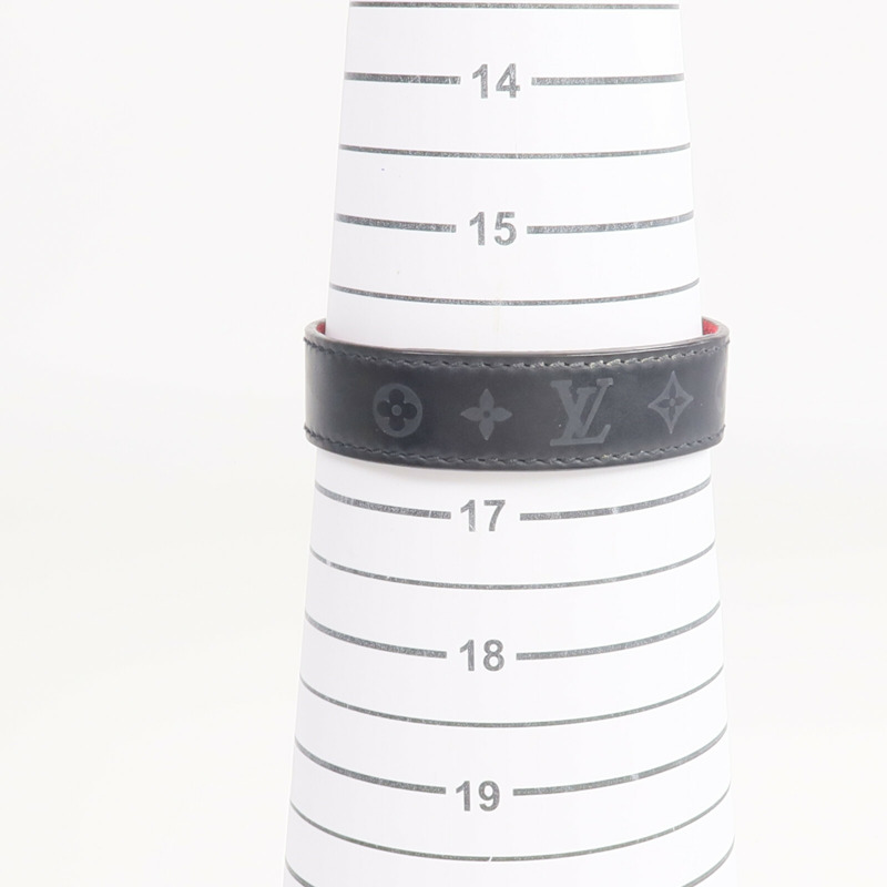 LOUIS VUITTON Monogram Matte Vous Good Luck Bracelet銀扣手帶-12