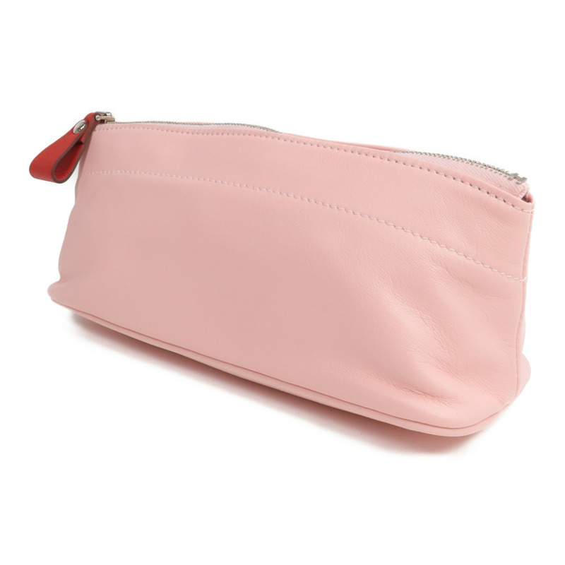 HERMES Swift皮革Touboyu PM銀扣手拿包-2