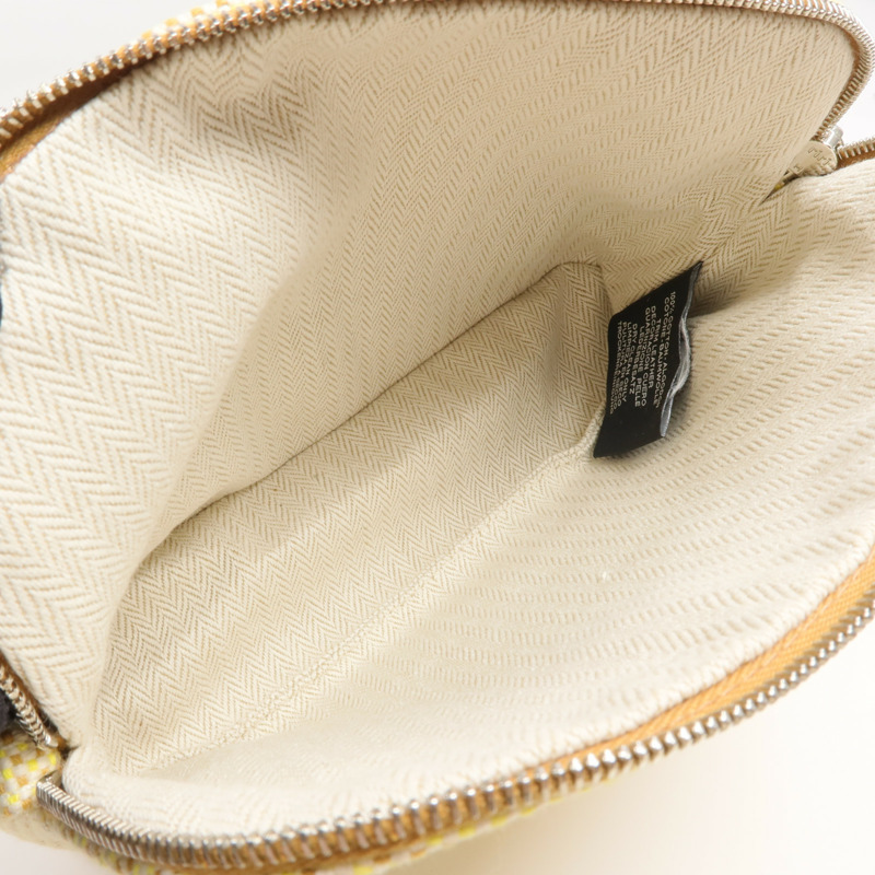 HERMES 帆布Bolide Crazy H銀扣手拿包-7