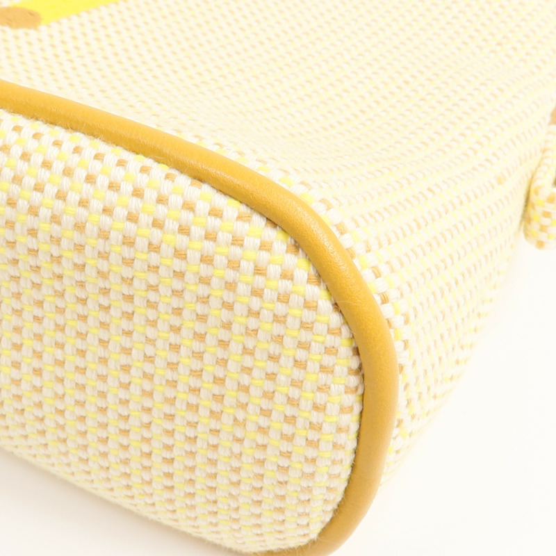 HERMES 帆布Bolide Crazy H銀扣手拿包-12