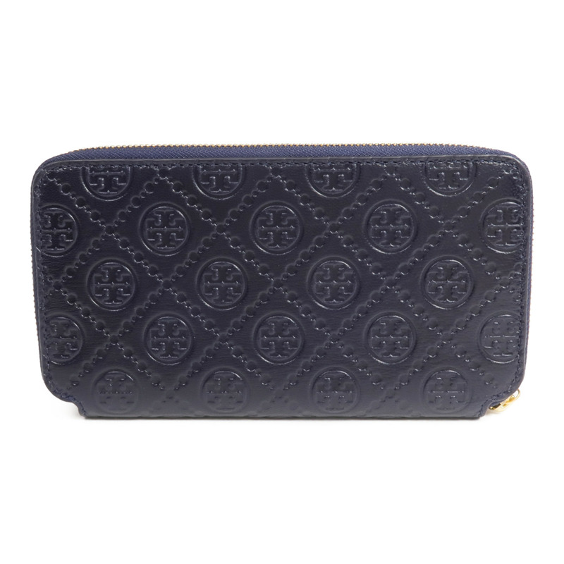 Tory Burch 牛皮皮革Zipper Long Wallet金扣長錢包-1