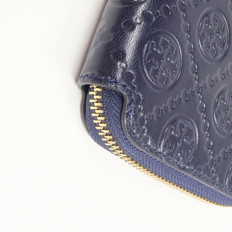 Tory Burch 牛皮皮革Zipper Long Wallet金扣長錢包-6