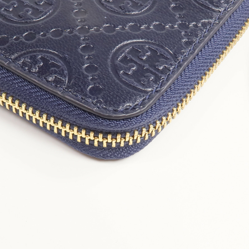 Tory Burch 牛皮皮革Zipper Long Wallet金扣長錢包-9