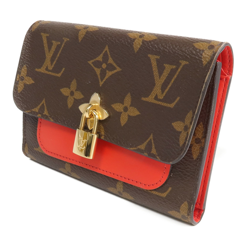LOUIS VUITTON Monogram Flower Lock金扣錢包-2