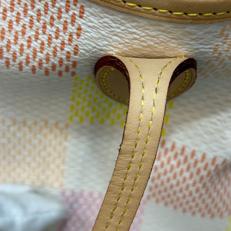 LV N40668 Neverfull MM 白色格紋 托特購物包 肩背包-31