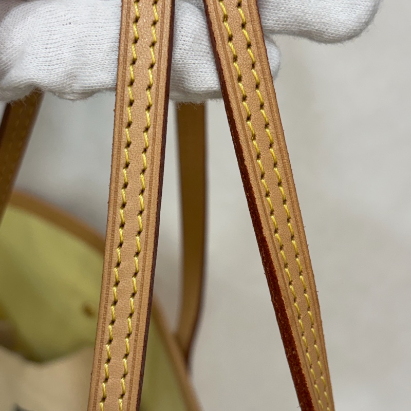 LV N40668 Neverfull MM 白色格紋 托特購物包 肩背包-38