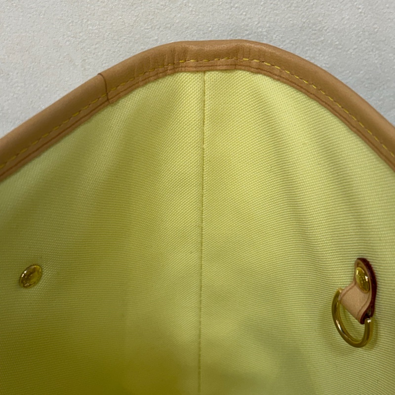 LV N40668 Neverfull MM 白色格紋 托特購物包 肩背包-40