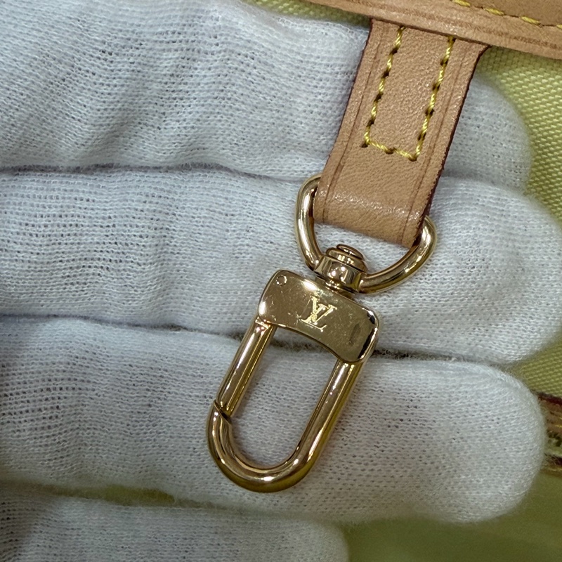 LV N40668 Neverfull MM 白色格紋 托特購物包 肩背包-42