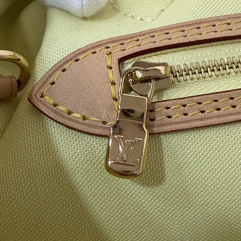 LV N40668 Neverfull MM 白色格紋 托特購物包 肩背包-45