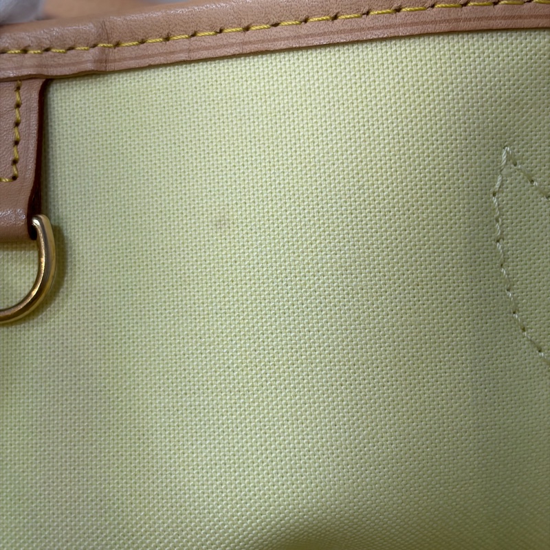 LV N40668 Neverfull MM 白色格紋 托特購物包 肩背包-51
