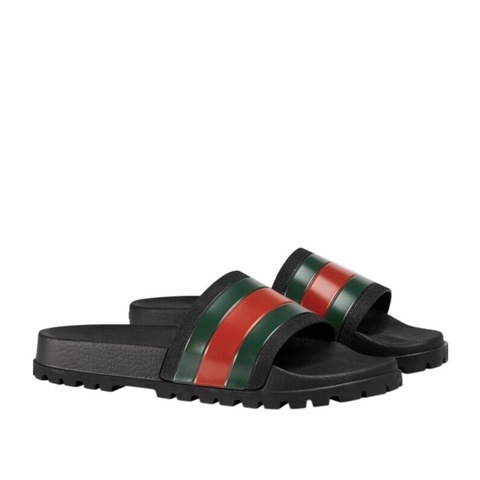 Gucci 男士 條紋飾帶涼拖UK-5 UK-6 UK-7 UK-8 UK-9 UK-10 UK-11 UK-12 UK-13 UK-14碼