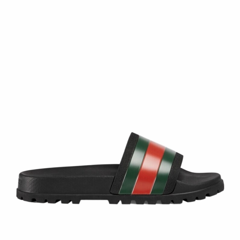 Gucci 男士 條紋飾帶涼拖UK-5 UK-6 UK-7 UK-8 UK-9 UK-10 UK-11 UK-12 UK-13 UK-14碼-1