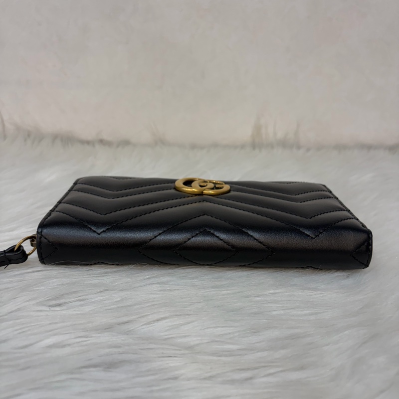 GUCCI 443123 金釦 GG Marmont 拉鍊長夾-4