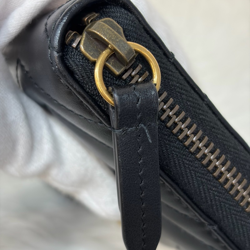 GUCCI 443123 金釦 GG Marmont 拉鍊長夾-9