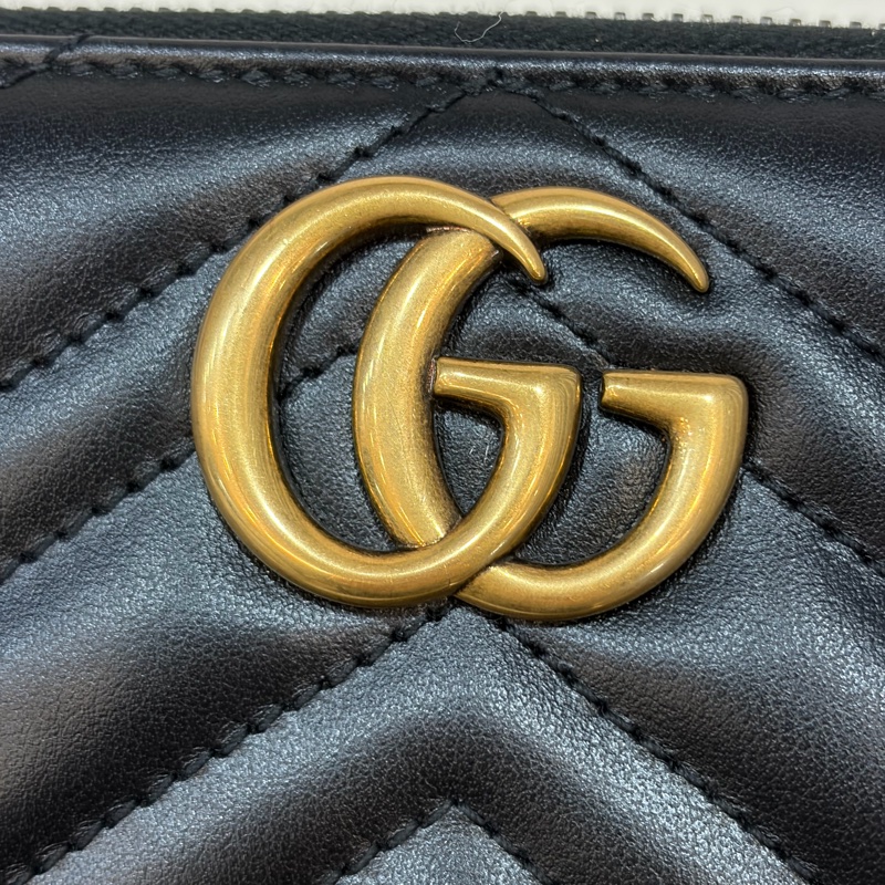 GUCCI 443123 金釦 GG Marmont 拉鍊長夾-11