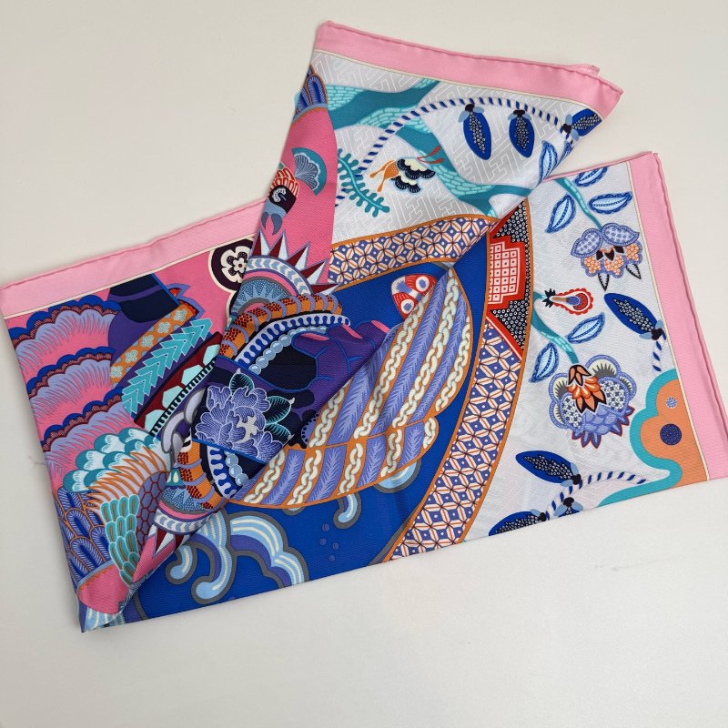 Hermes 愛馬仕 絲巾 90*90cm-5