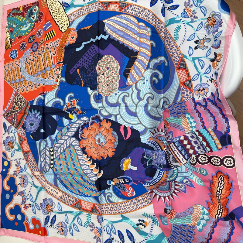 Hermes 愛馬仕 絲巾 90*90cm-6