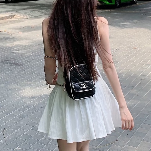 ✨Chanel 25P 黑白熊貓後背包 晶片款🖤