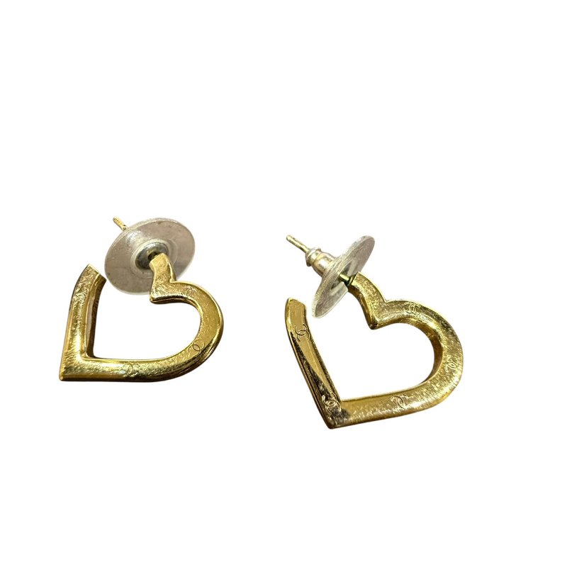 【美收精品】CHANEL金色針式耳環 5-162-0