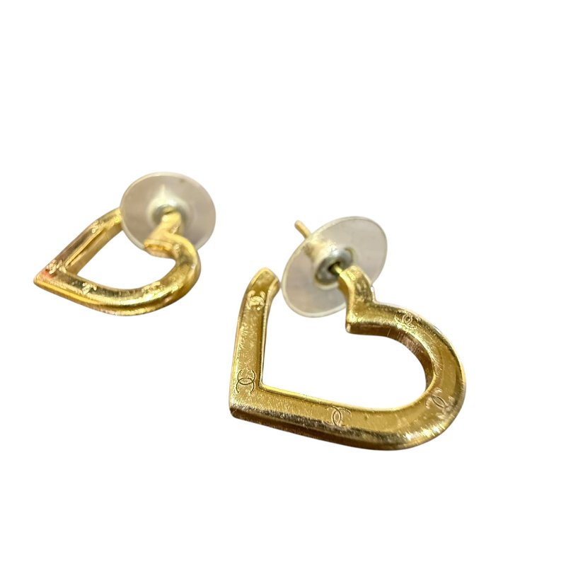 【美收精品】CHANEL金色針式耳環 5-162-1