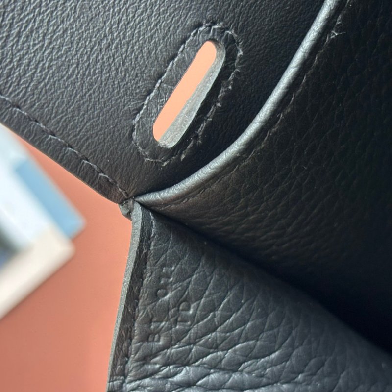 HALZAN 25 櫃上停產很久！::HERMES 愛馬仕:: K刻MINI HALZAN金棕色銀釦斜背肩背包-16