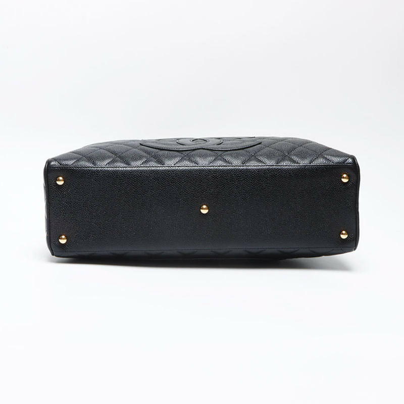 香奈兒魚子醬皮 Coco Mark 波士頓包 黑色 WS13509-6