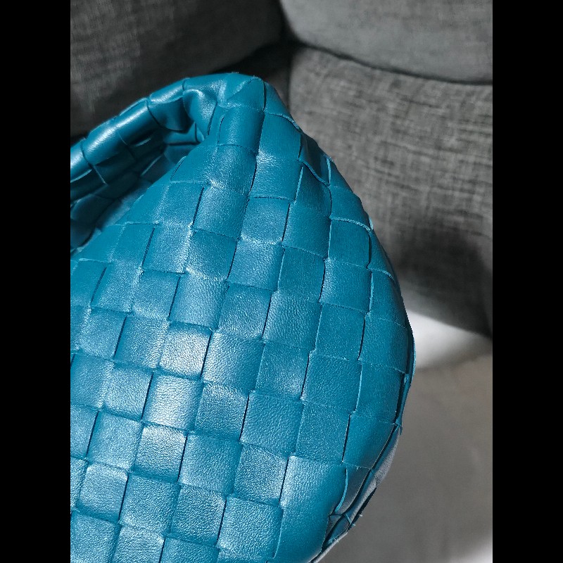 [全新]Bottega Veneta BV Mini Jodie 小羊皮 孔雀藍-1