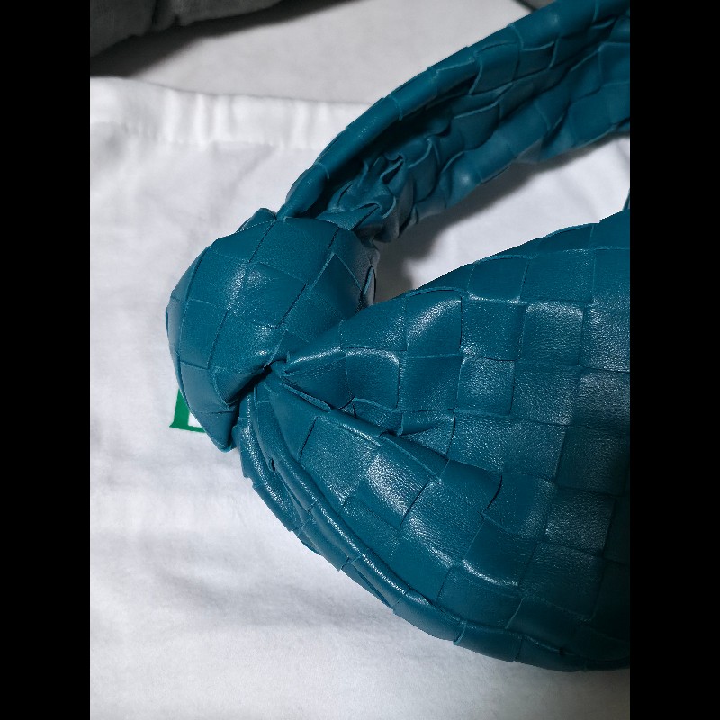 [全新]Bottega Veneta BV Mini Jodie 小羊皮 孔雀藍-2