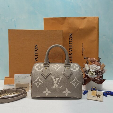 LV 斑鳩灰壓紋Speedy 20