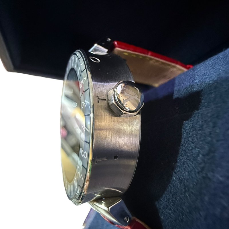 【美收精品】LV Tambour 石英 不銹鋼  Sport QA004Z 5-19-3