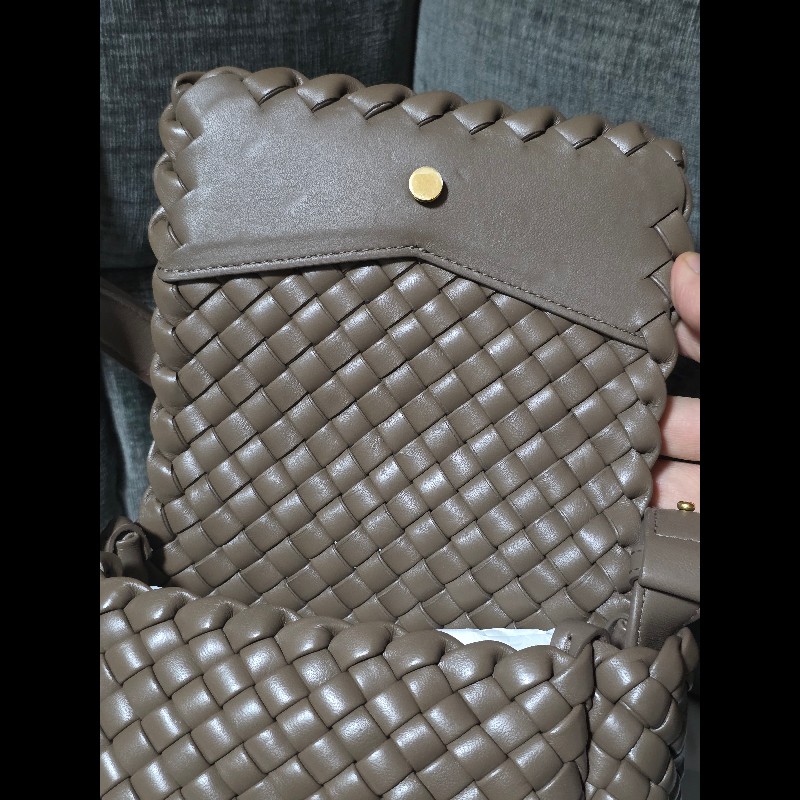 [全新]Bottega Veneta BV small cobble 灰棕色-10