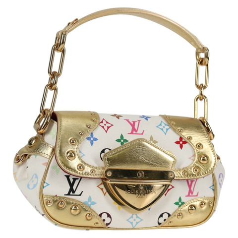 路易威登 Monogram Multicolor Marilyn 白色肩背包 M40206 正品 138531SAV