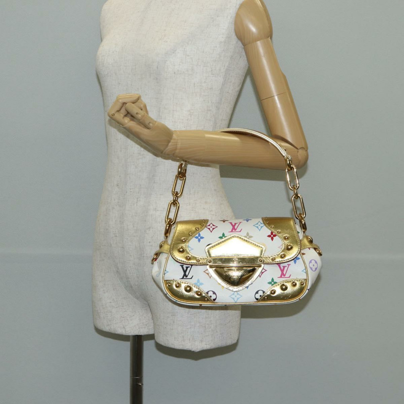 【日本直送】路易威登 Monogram Multicolor Marilyn 白色肩背包 M40206 正品 138531SAV-24