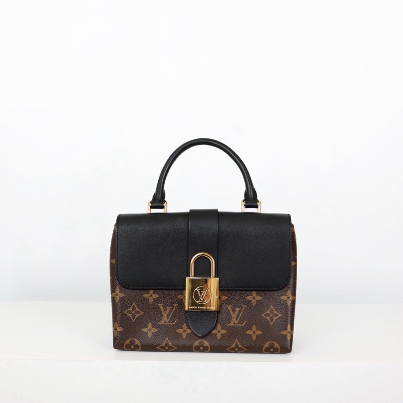 二手 Lv locky bb 黑色老花鎖頭包-4