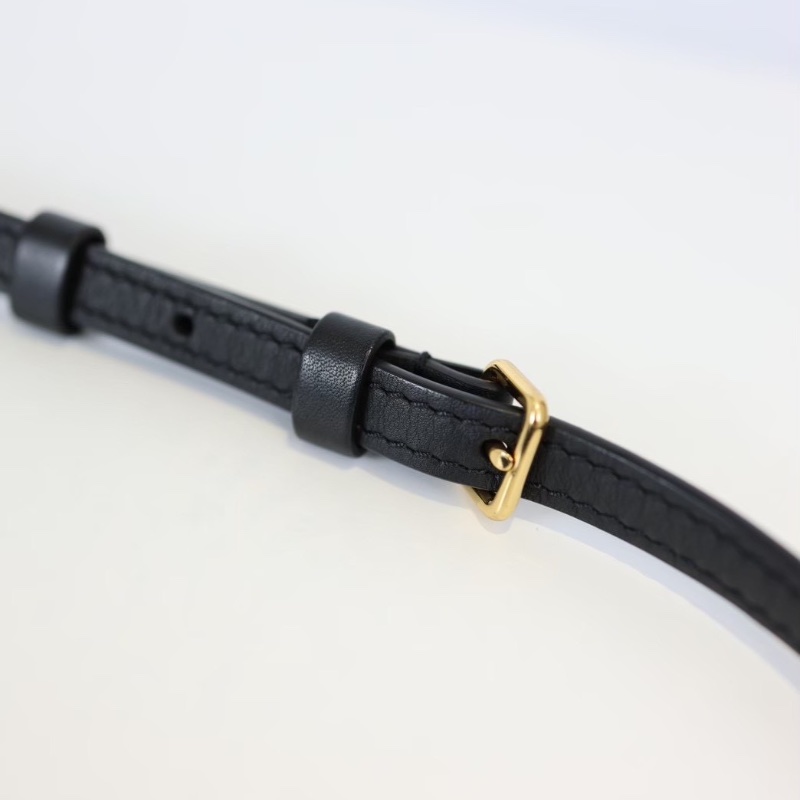 二手 Lv locky bb 黑色老花鎖頭包-15