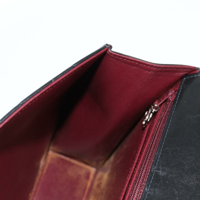 【日本直送】香奈兒鏈條手提包，羊皮材質，黑色，銀色雙C標誌，正品編號138566V-18