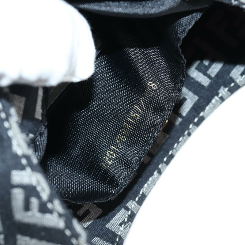 【日本直送】FENDI Zucchino帆布手提包 黑色 金色 正品 yk19129V-11